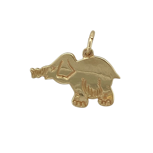 9ct Gold Elephant Pendant