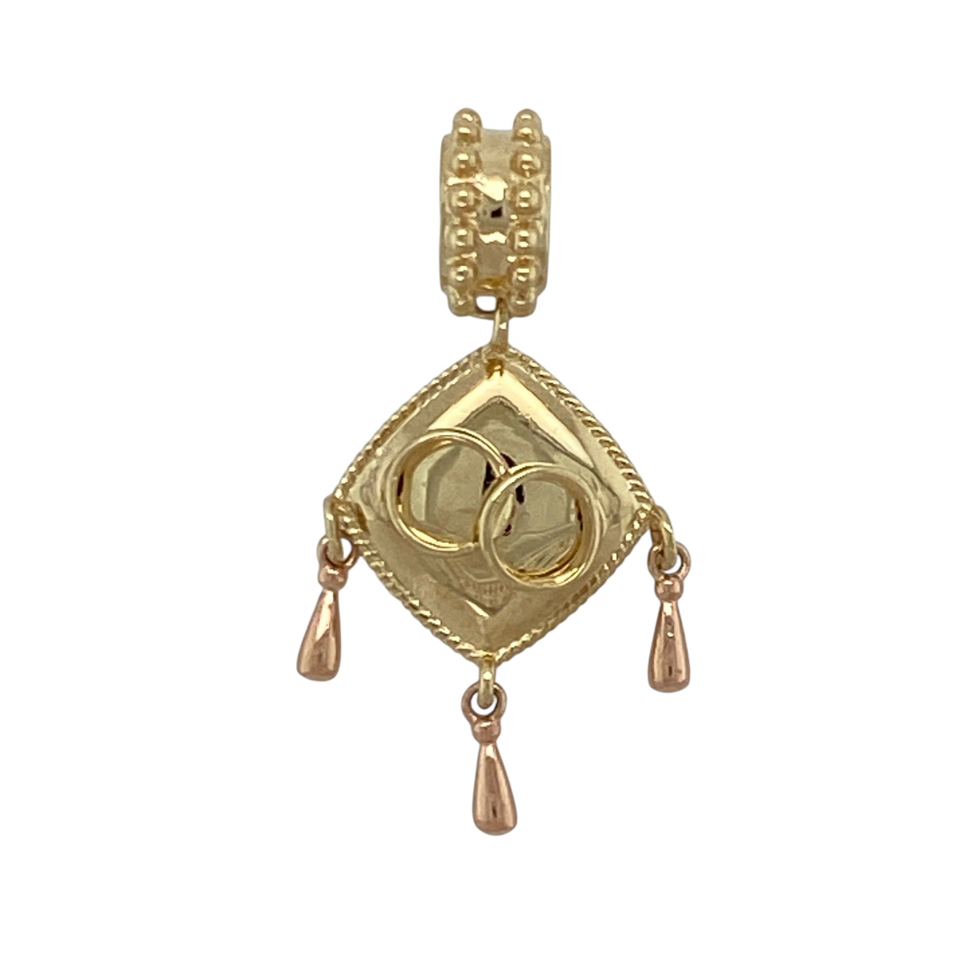 9ct Gold Clogau Ring Bearing Cushion Charm