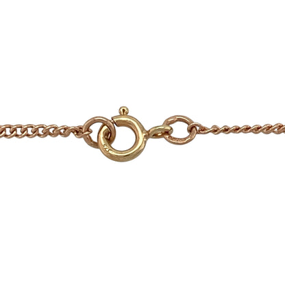 9ct Cymru Gold Welsh Three Feathers 22" Necklace