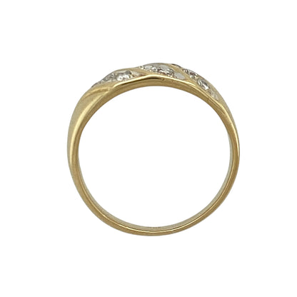 9ct Gold & Diamond Set Band Ring