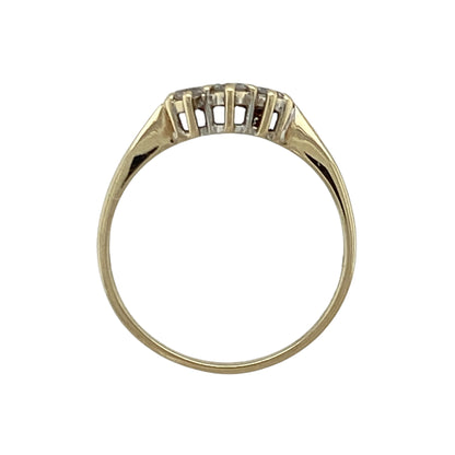 18ct Gold & Diamond Set Trilogy Ring