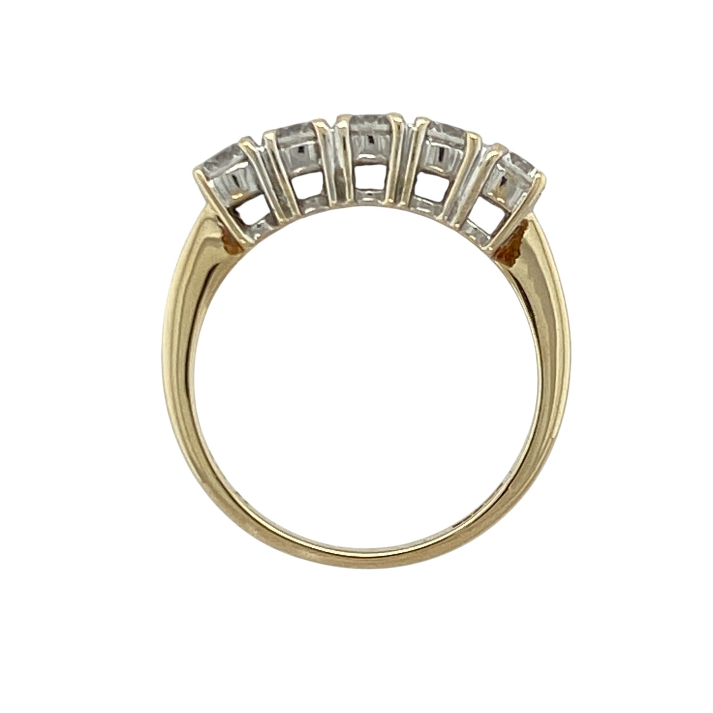 9ct Gold & Cubic Zirconia Set Band Ring