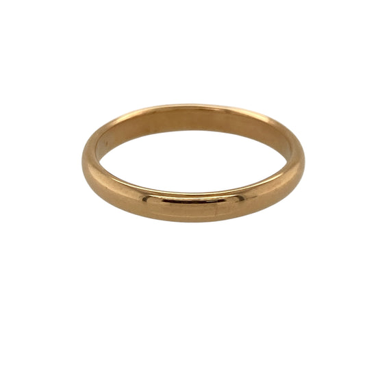 22ct Gold 3mm Wedding Band Ring