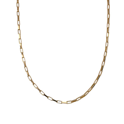 9ct Gold 16" Long Box Chain