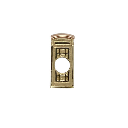 Add iconic character and distinctive two-tone detail to your jewellery collection with this pre-owned 9ct yellow and rose gold Clogau London old fashioned style telephone box charm, offering recognisable design with classic appeal.

Design: This charm features the iconic London telephone box motif in an old fashioned style, beautifully detailed and enhanced by contrasting yellow and rose gold tones for added depth and visual interest.