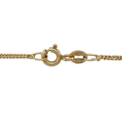 9ct Gold & Diamond Set Cluster 18" Necklace