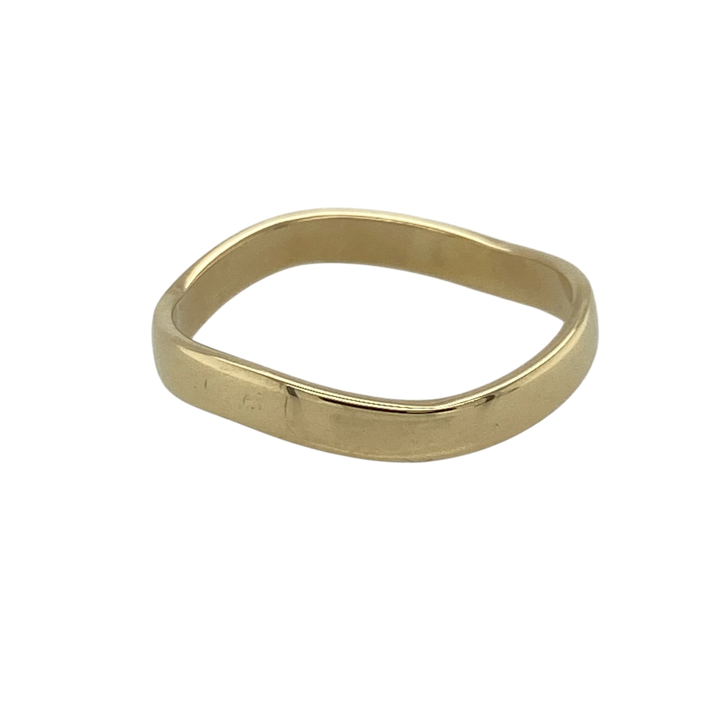 9ct Gold Wavey Band Ring