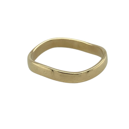 9ct Gold Wavey Band Ring