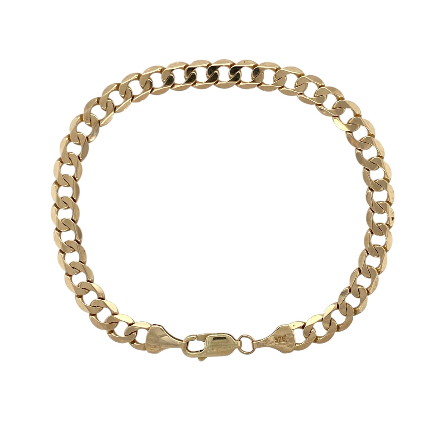 9ct Gold 7.5" Curb Bracelet