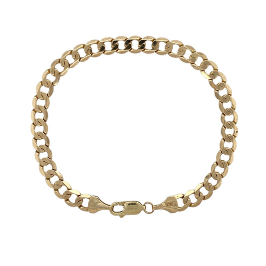 9ct Gold 7.5" Curb Bracelet