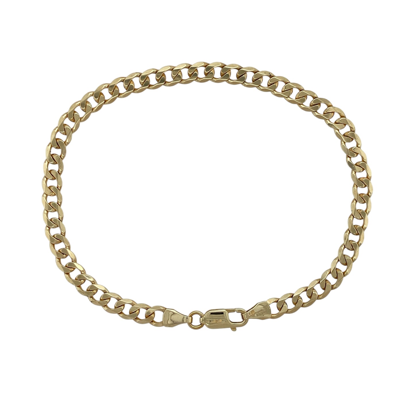 9ct Gold 8" Curb Bracelet