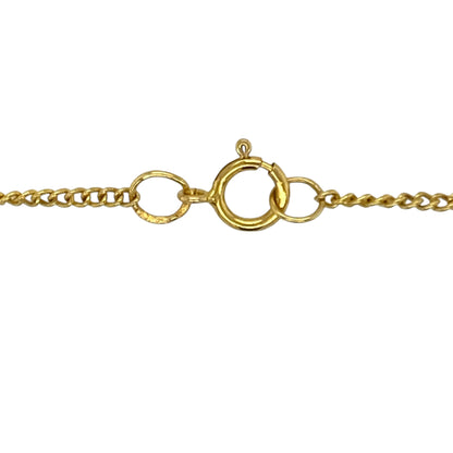 9ct Gold Patterned Oval Locket 18" Necklace