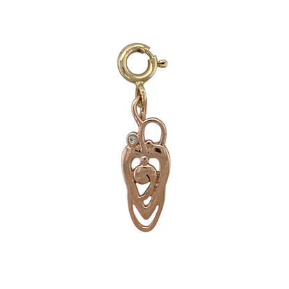 9ct Gold & Diamond Set Clogau Charm