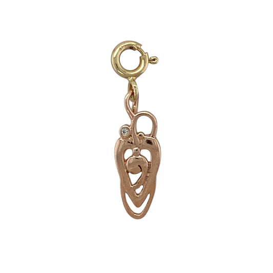 9ct Gold & Diamond Set Clogau Charm