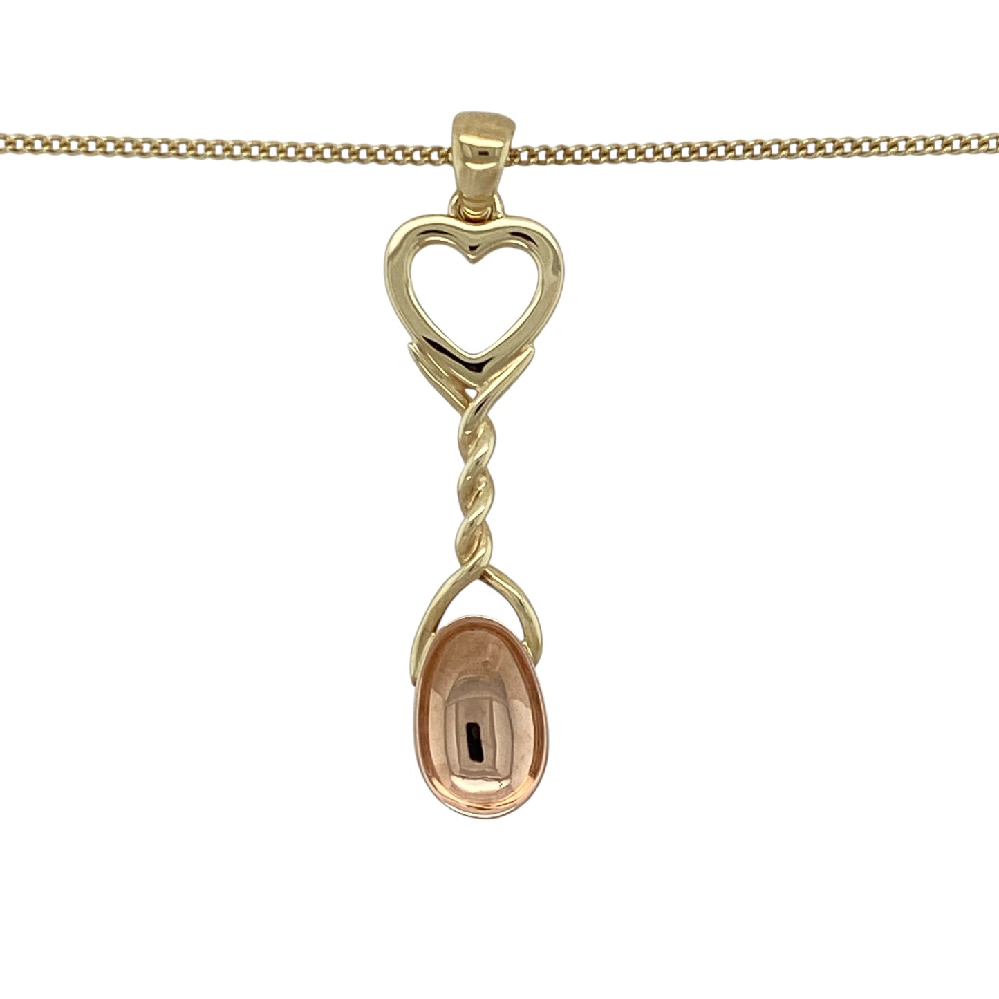 Celebrate love and Welsh tradition with this pre-owned 9ct yellow and rose gold Clogau lovespoon pendant necklace, combining meaningful symbolism with elegant two-tone styling. A beautiful piece perfect for gifting or everyday wear.

Design: The pendant is crafted in the traditional Welsh lovespoon style, symbolising love, commitment and good fortune.