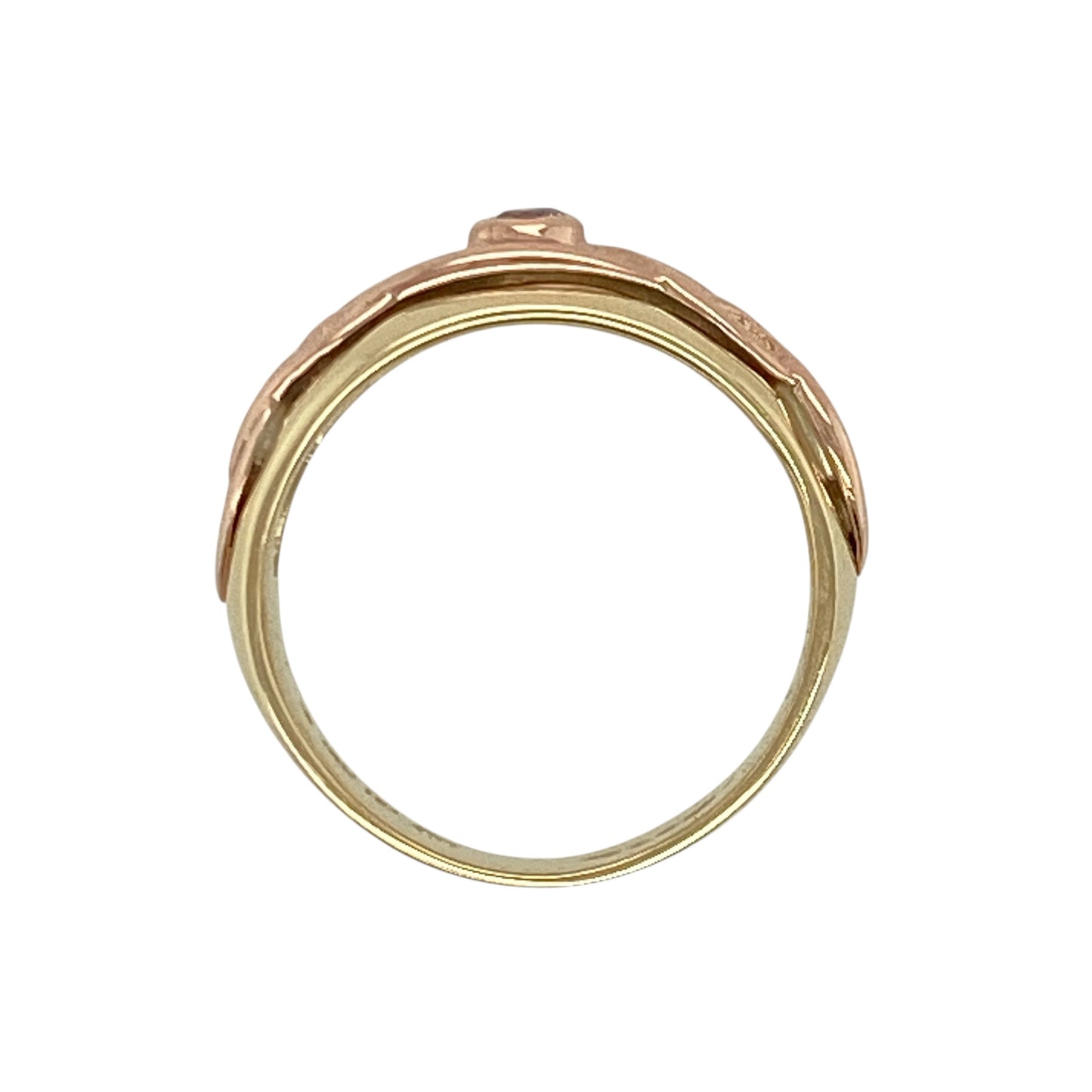 9ct Gold & Blue Stone Clogau Celtic Knot Band Ring