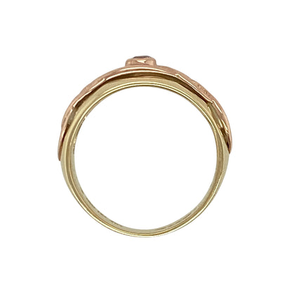 9ct Gold & Blue Stone Clogau Celtic Knot Band Ring