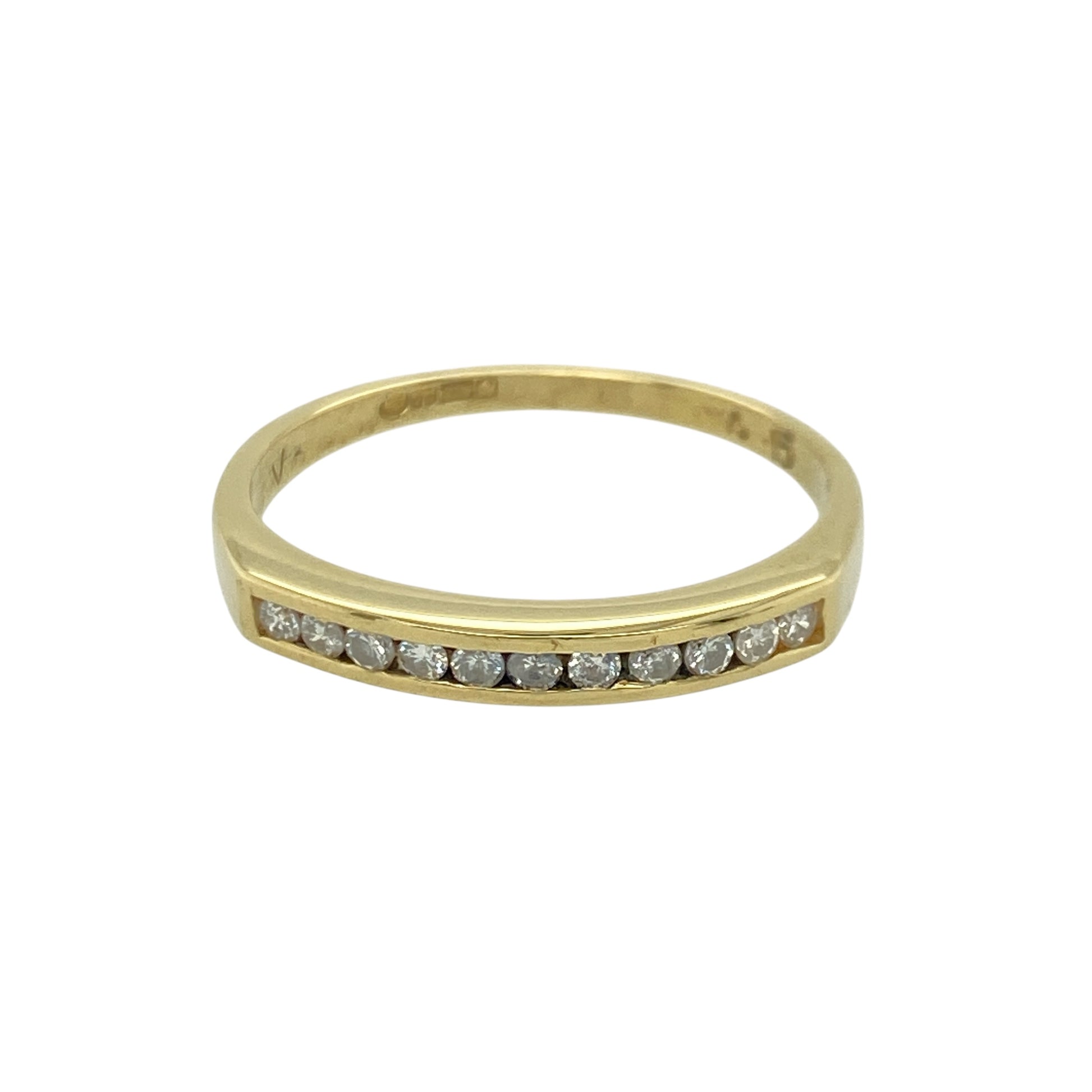 18ct Gold & Diamond Set Band Ring