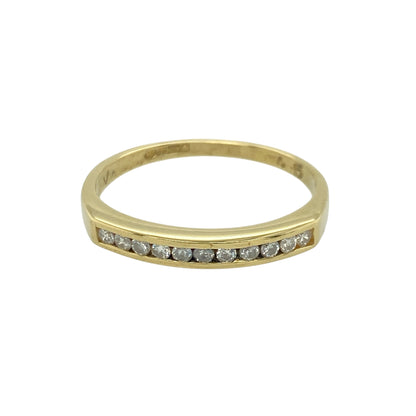 18ct Gold & Diamond Set Band Ring
