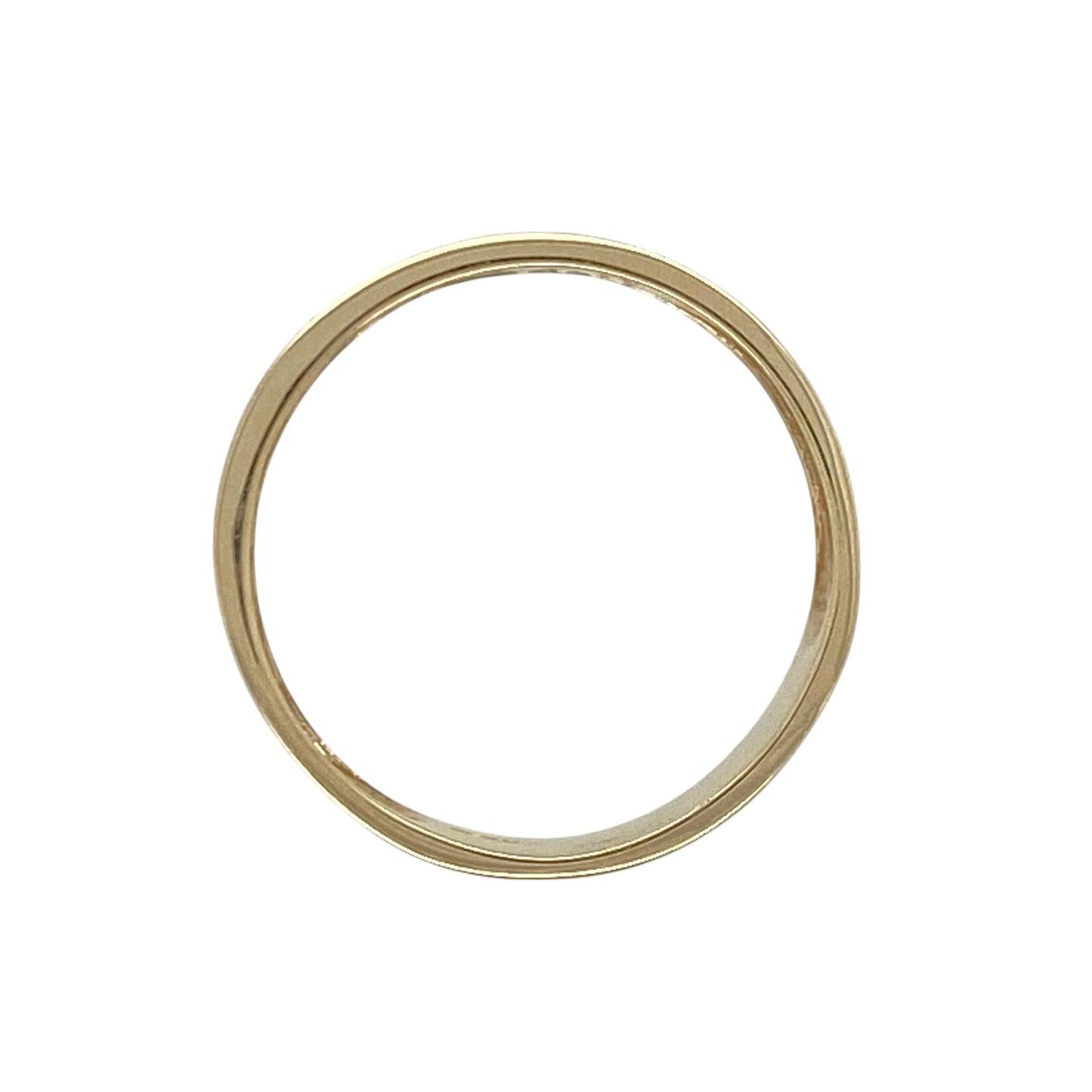 9ct Gold & Diamond Set Greek Key Band Ring