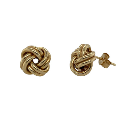9ct Gold 10mm Knot Stud Earrings
