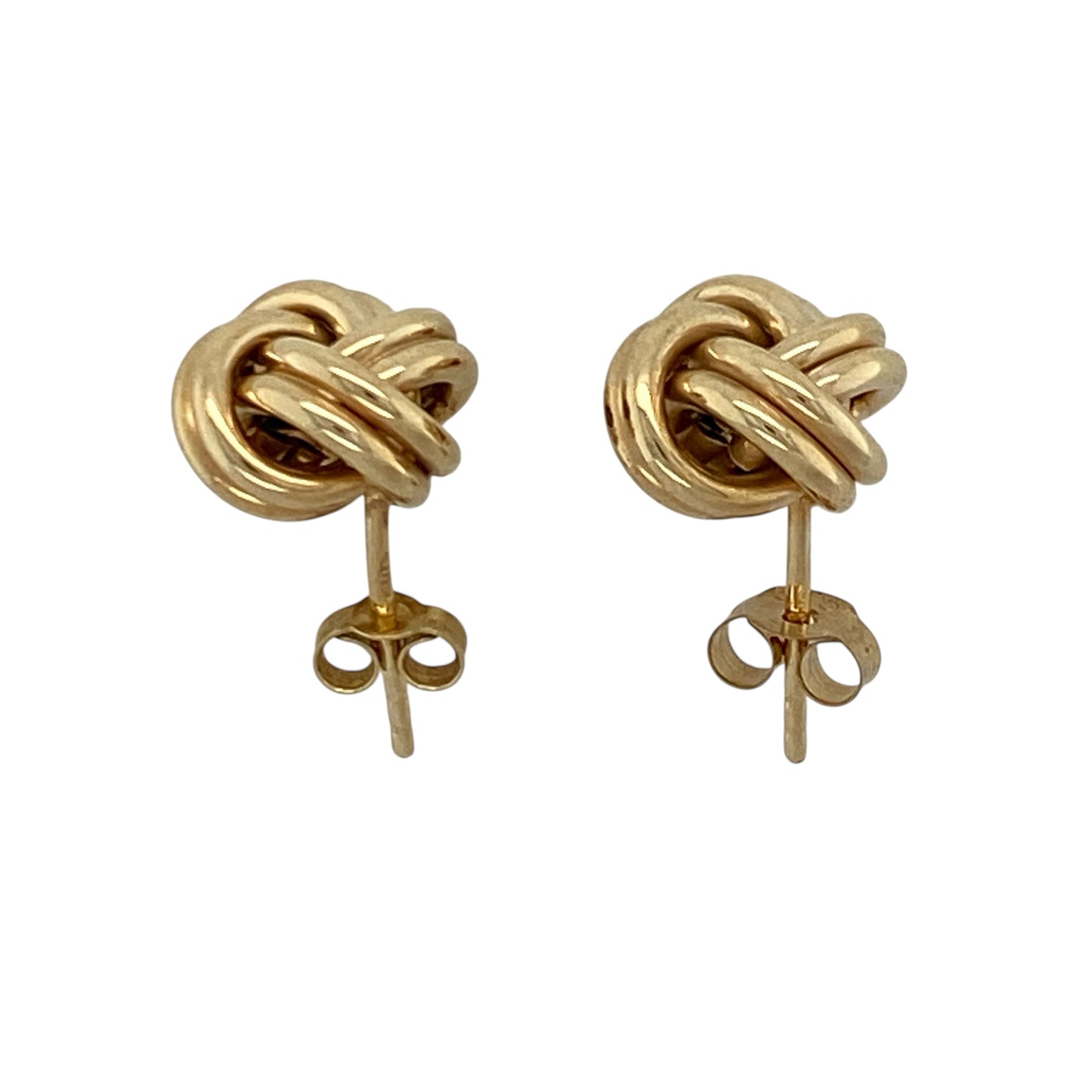 9ct Gold 10mm Knot Stud Earrings