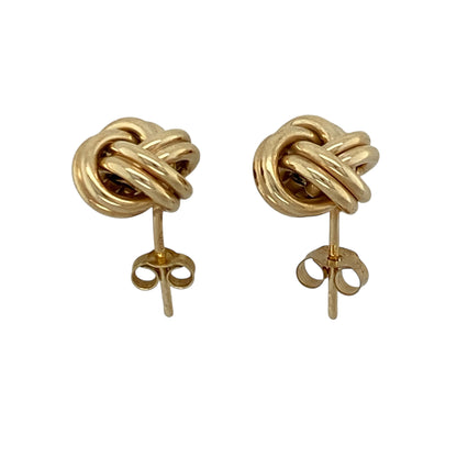 9ct Gold 10mm Knot Stud Earrings