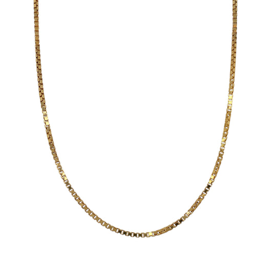 9ct Gold 17" Box Chain