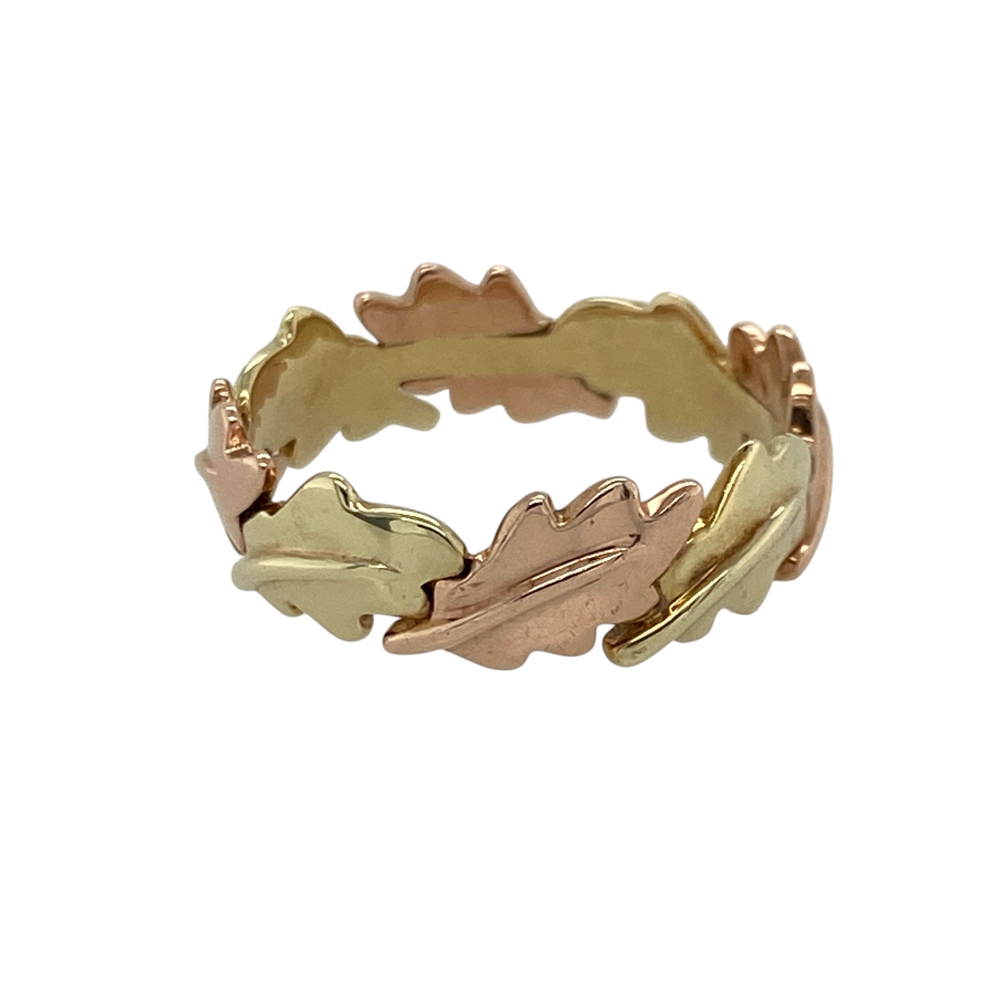 9ct Gold Clogau Royal Oak Leaf Band Ring