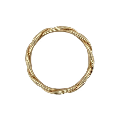 9ct Gold Clogau Twisted Rope Interwoven Band Ring