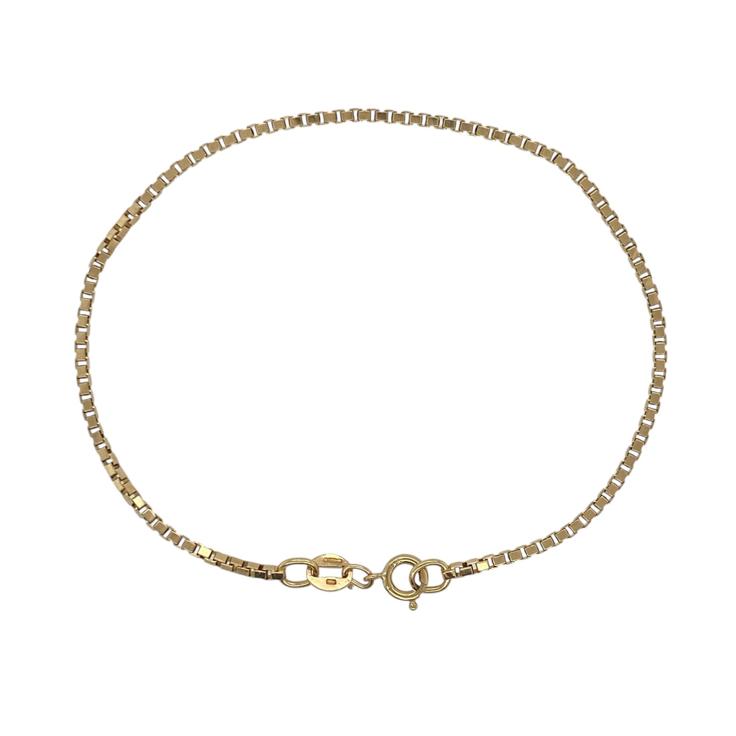 9ct Gold 7" Box Bracelet