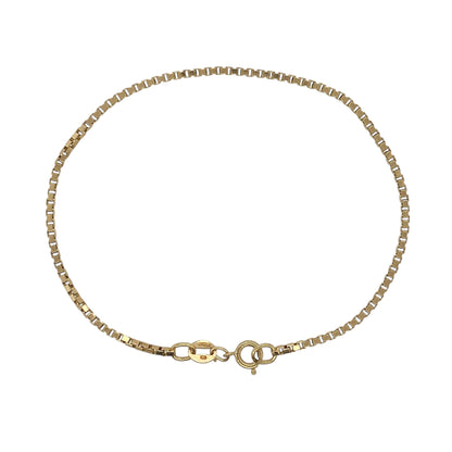 9ct Gold 7" Box Bracelet