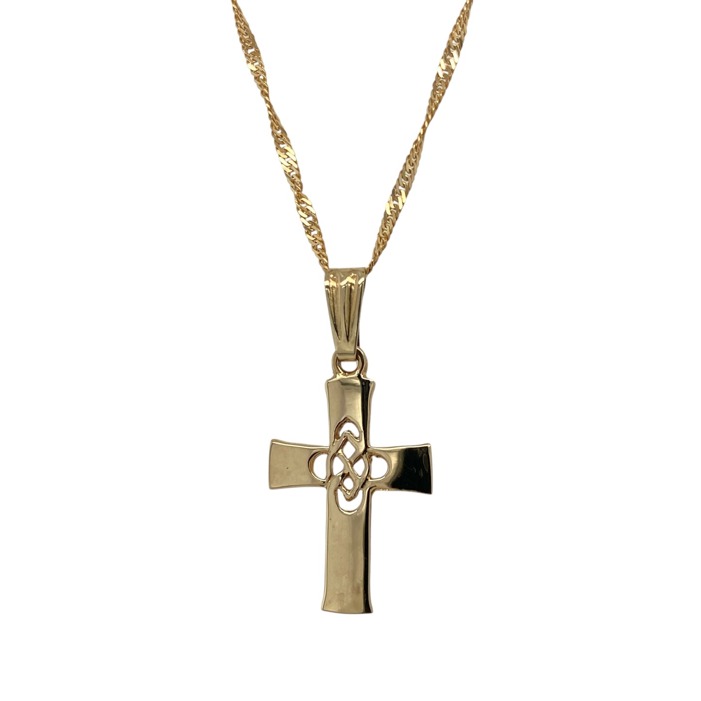 9ct Gold Celtic Cross 20" Necklace