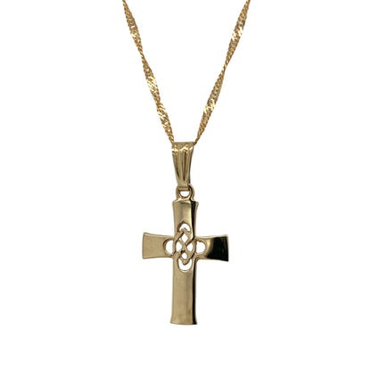 9ct Gold Celtic Cross 20" Necklace