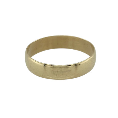 9ct Gold 4mm Wedding Band Ring