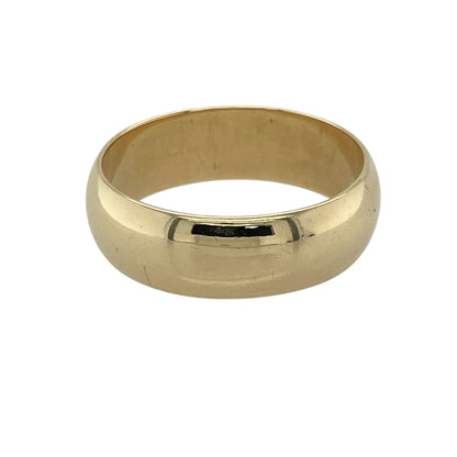9ct Gold 6mm Wedding Band Ring