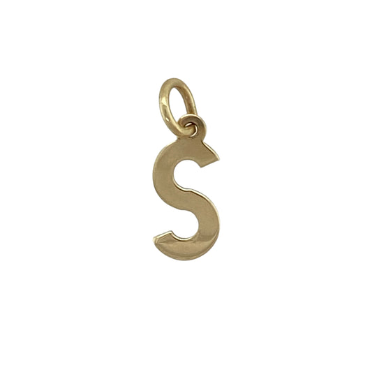 9ct Gold Initial 'S' Pendant