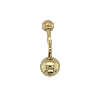 Add eye-catching sparkle to your body jewellery collection with this pre-owned 9ct yellow gold round cubic zirconia set belly bar, combining classic gold with brilliant shine. A stylish piece perfect for everyday wear or special occasions.

Design: The belly bar features a round cubic zirconia stone measuring approximately 6mm in diameter, offering bright, light-catching brilliance. The clean and simple setting allows the stone to stand out while maintaining a sleek and elegant look.
