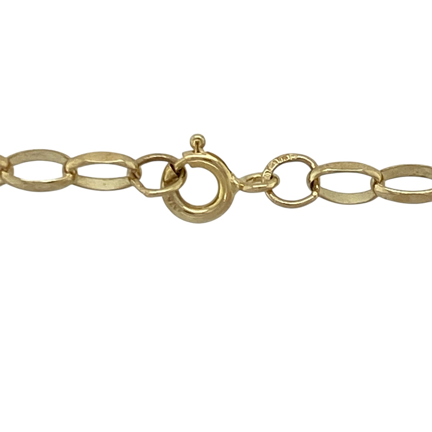 9ct Gold & Cubic Zirconia Set Cross 24" Necklace
