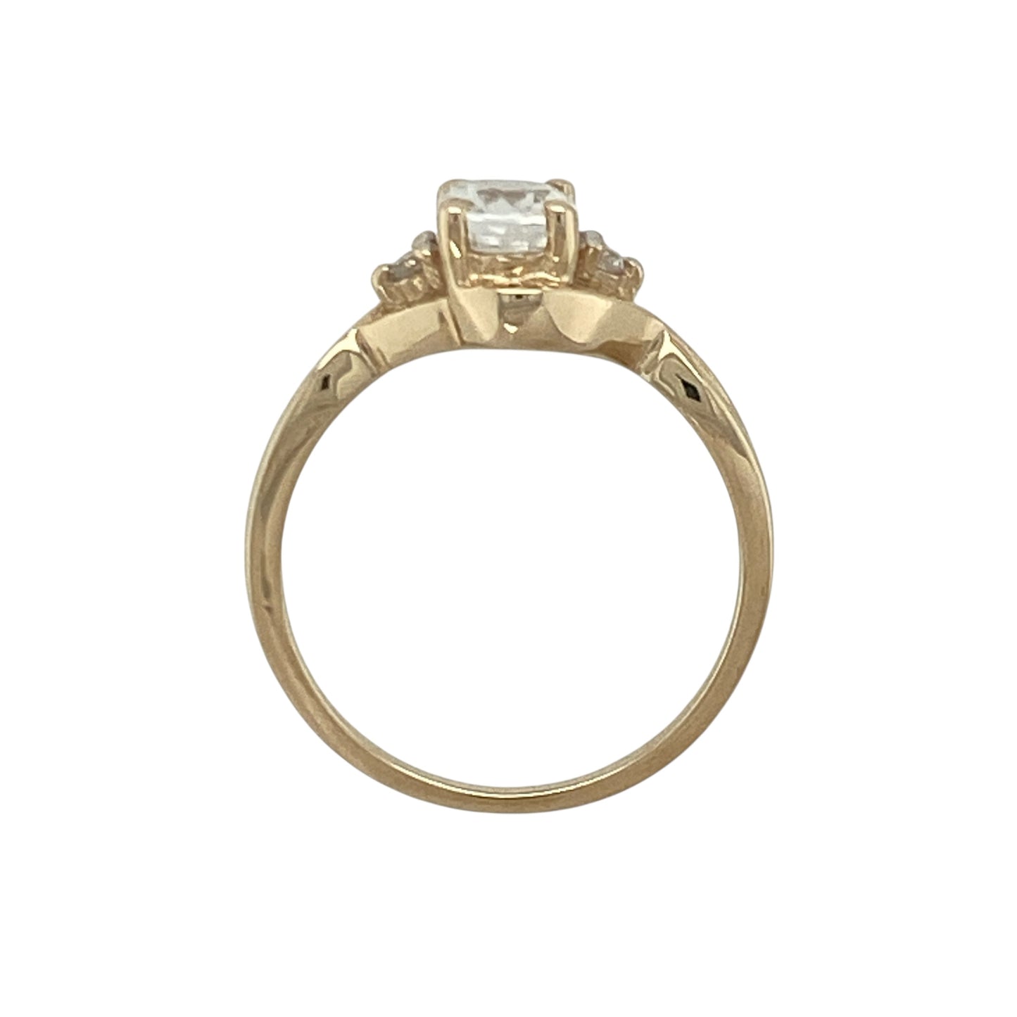 9ct Gold & Cubic Zirconia Set Ring