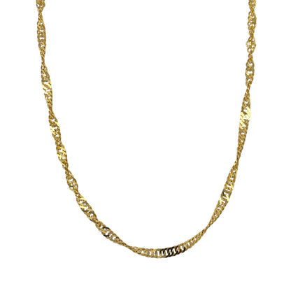 9ct Gold 20" Singapore Chain