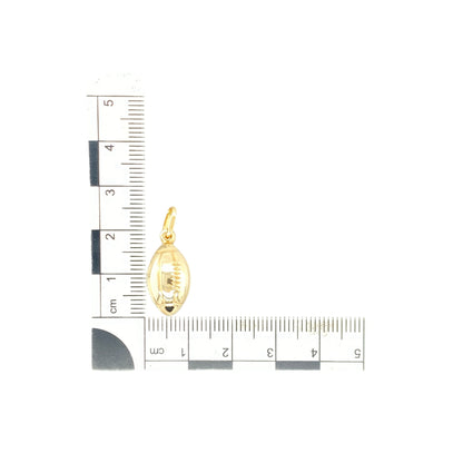 9ct Gold Welsh Rugby Ball Pendant