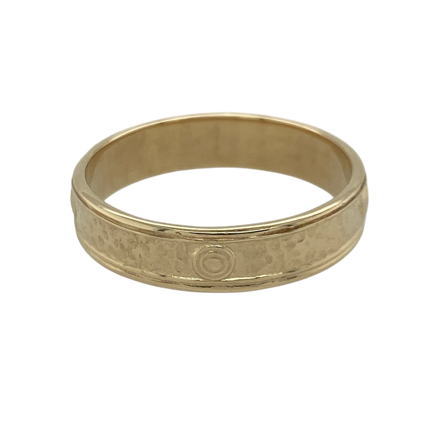 9ct Gold Patterned Band Ring