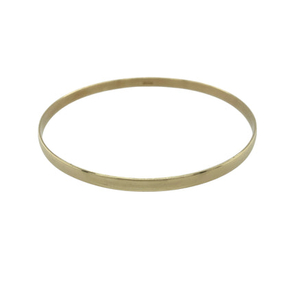9ct Solid Gold Plain Bangle