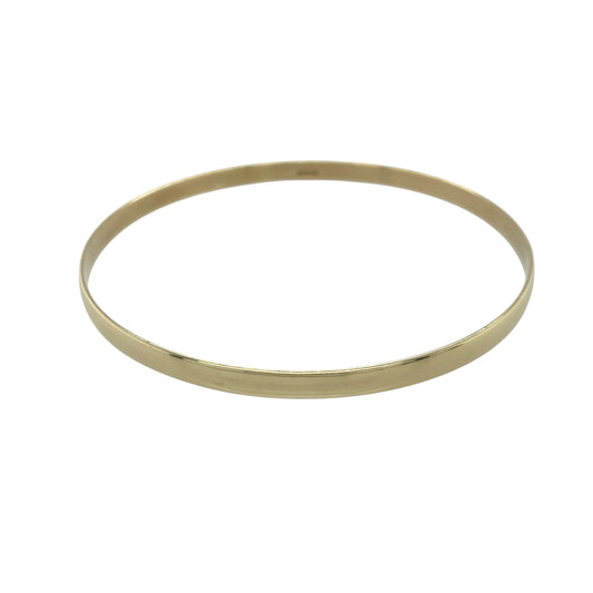 9ct Solid Gold Plain Bangle