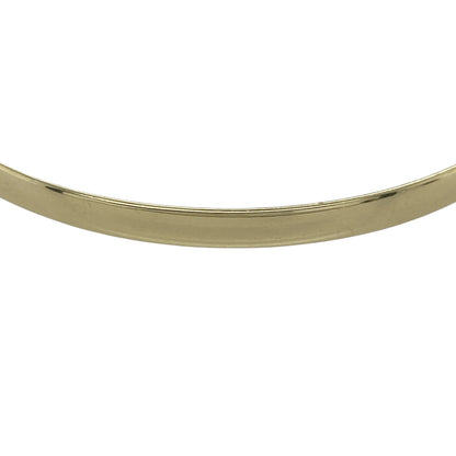 Add effortless elegance to your jewellery collection with this pre-owned 9ct yellow solid gold plain bangle, a timeless and versatile piece perfect for everyday wear or layering with other gold bracelets.

Design: This classic plain bangle features a smooth, polished finish with a 4mm width, offering a clean and understated look. The simple rounded profile gives it a refined appearance that complements both casual and formal outfits.