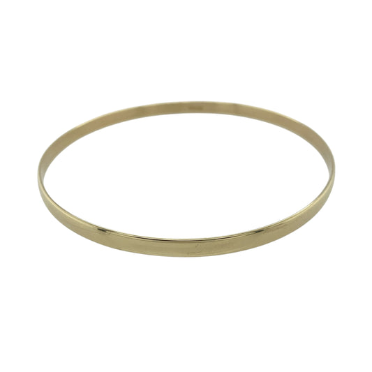 9ct Solid Gold Plain Bangle