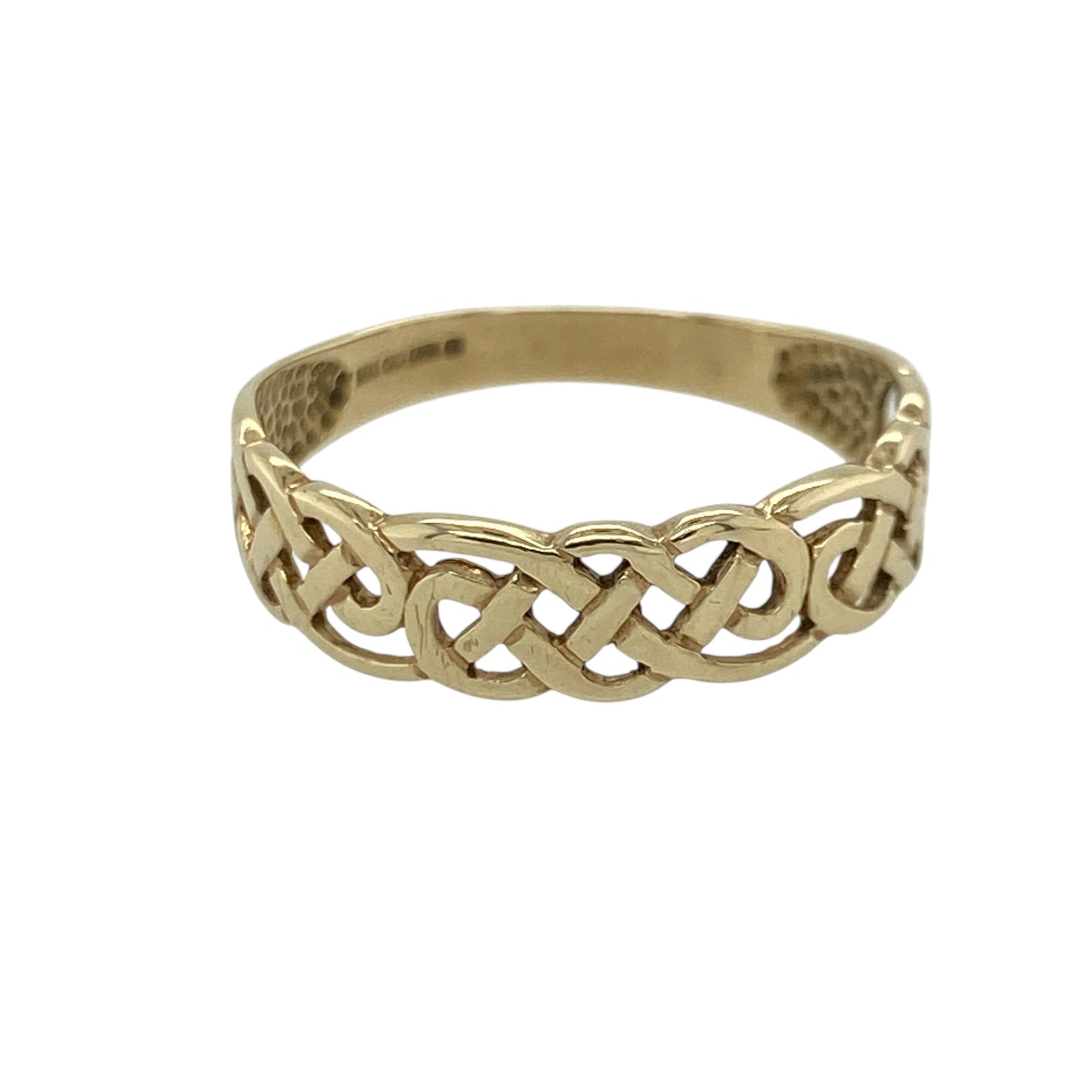 9ct Gold Open Celtic Knot Band Ring