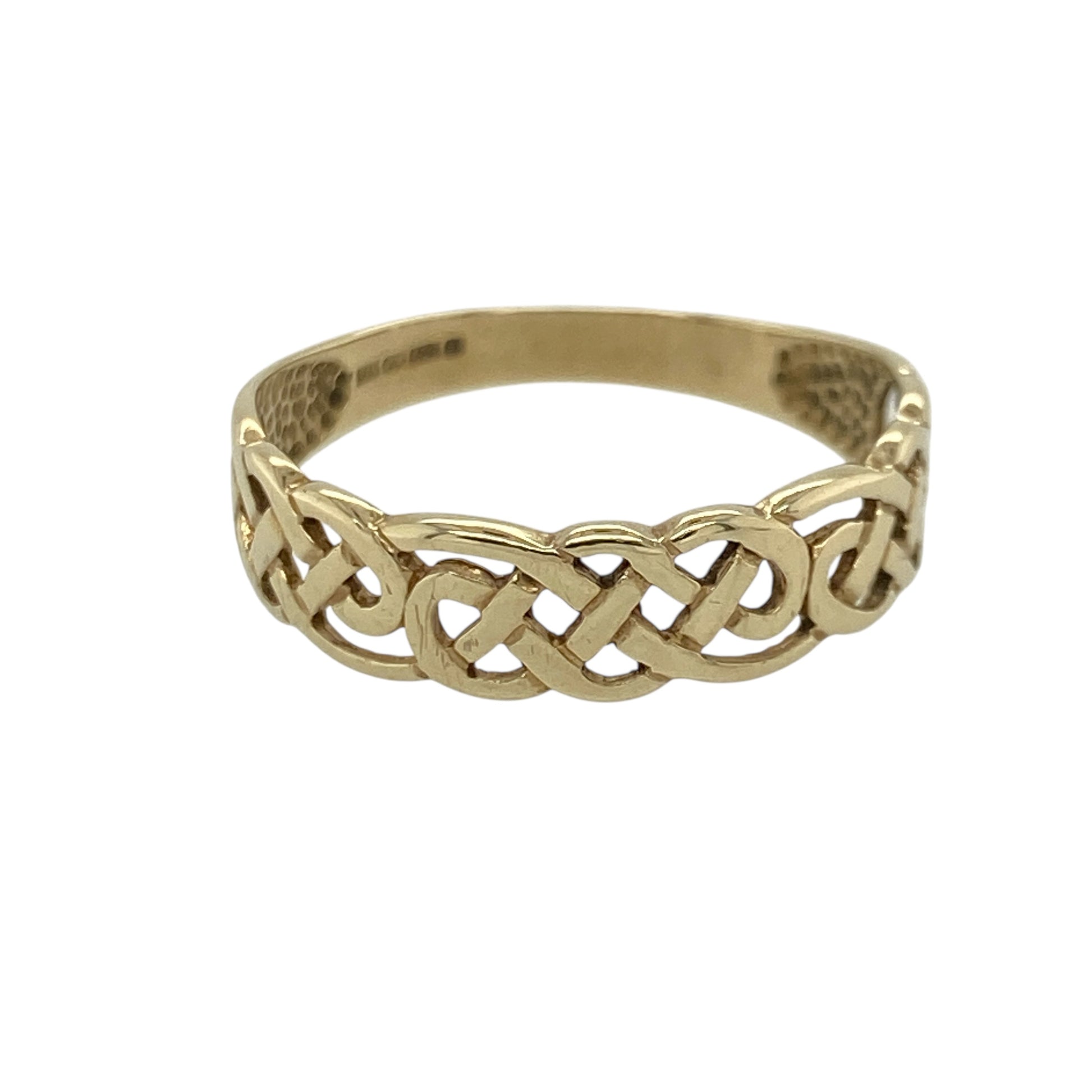 9ct Gold Open Celtic Knot Band Ring