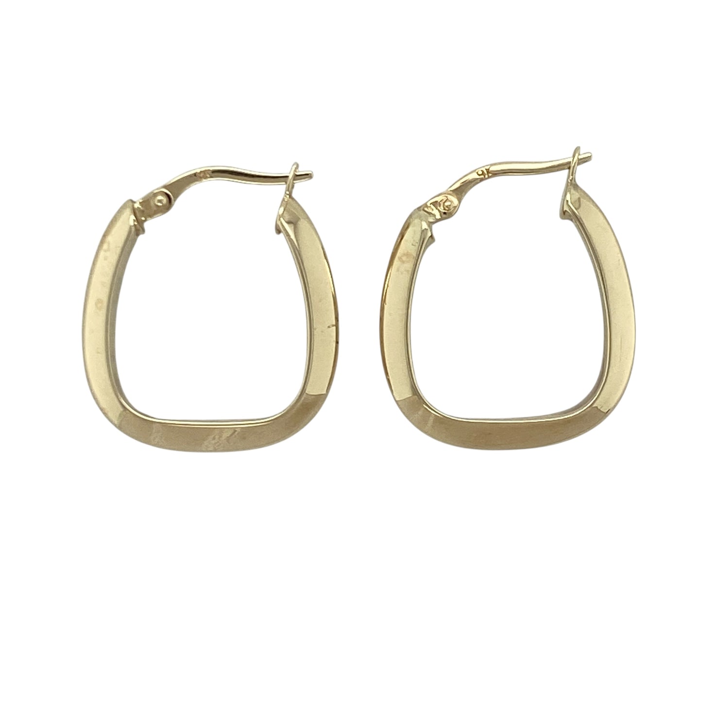 9ct Gold Handbag Style Creole Earrings